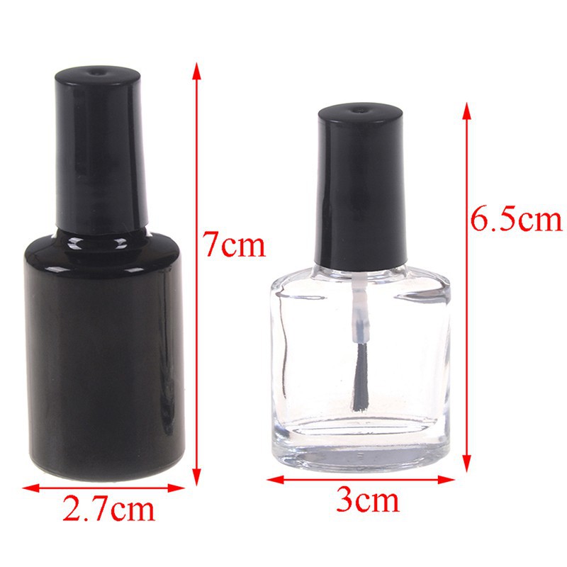 Lọ rỗng đựng sơn móng tay có cọ dung tích 10/15ml