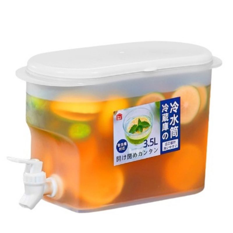 Bình Đựng Nước 3.5L Để Tủ Lạnh Tiện Lợi ,Bình Nước 3500ml Có Vòi Rót Cao Cấp Hàng VIỆT NHẬT