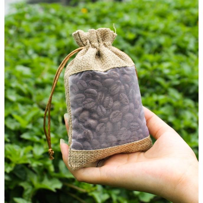 Combo 3 túi thơm cafe Robusta Đaklak 100gr treo xe ô tô