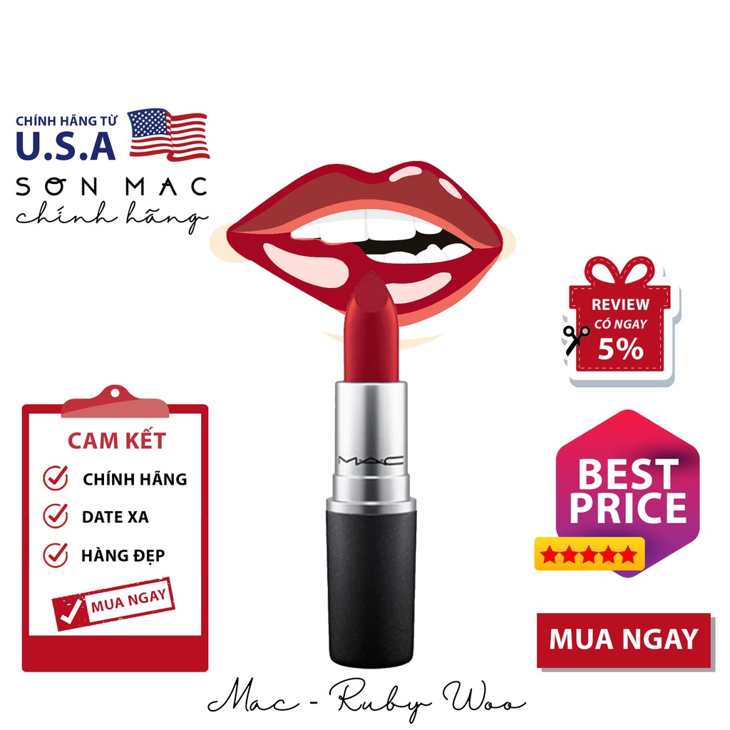 Son MAC Ruby Woo - Retro Matte