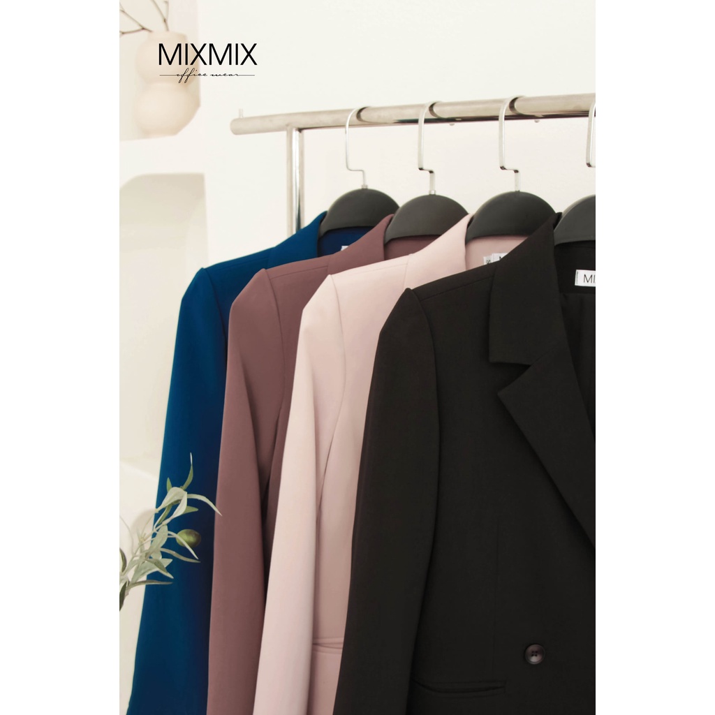 Áo Andrea Blazer form suông - áo Vest - MixMix - Hàng Thiết Kế - Hình Chụp Thật