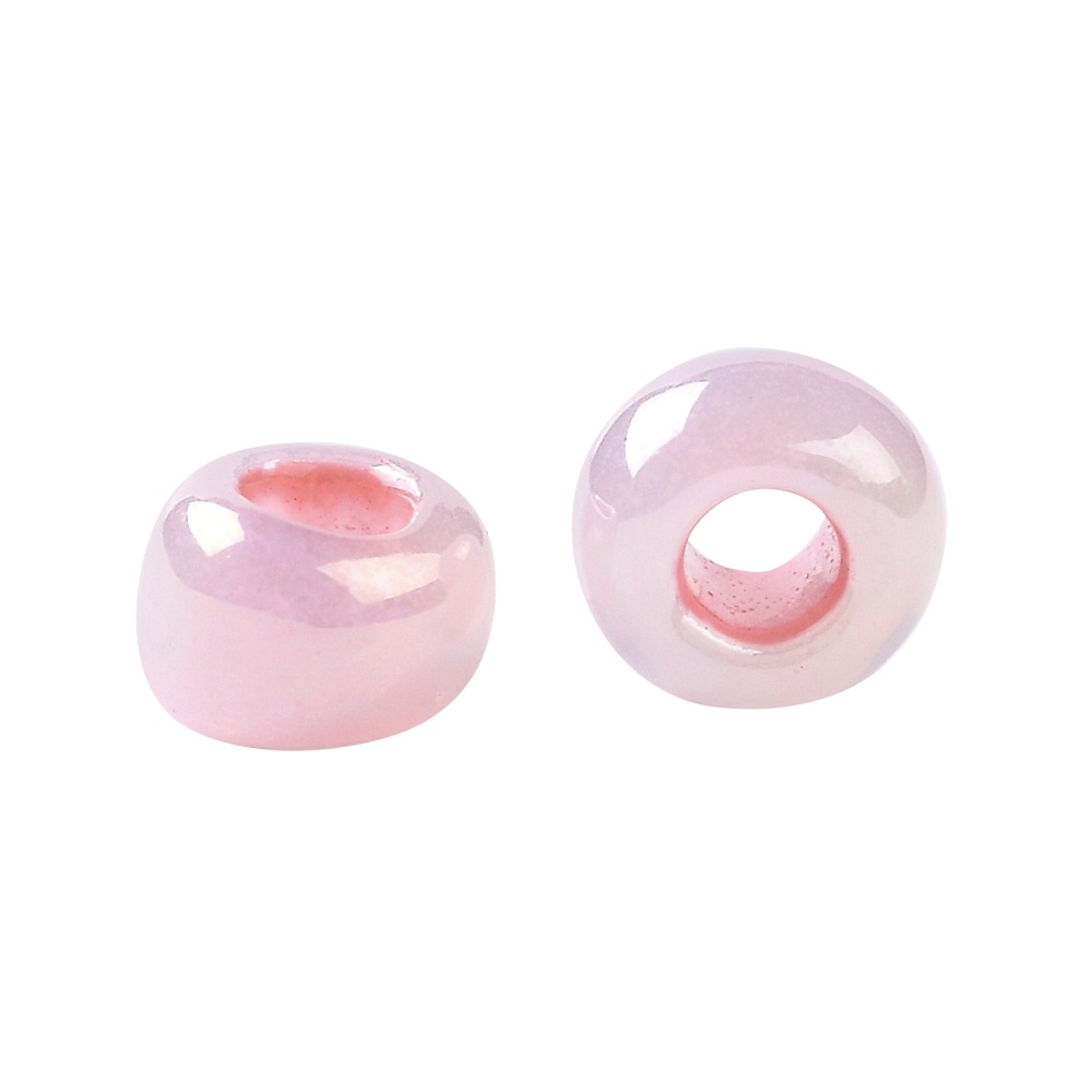 Lọ hạt ngọc trai tròn màu hồng phong cách Nhật Bản  8/0 3mm với lỗ: 1mm khoảng 222 hạt
