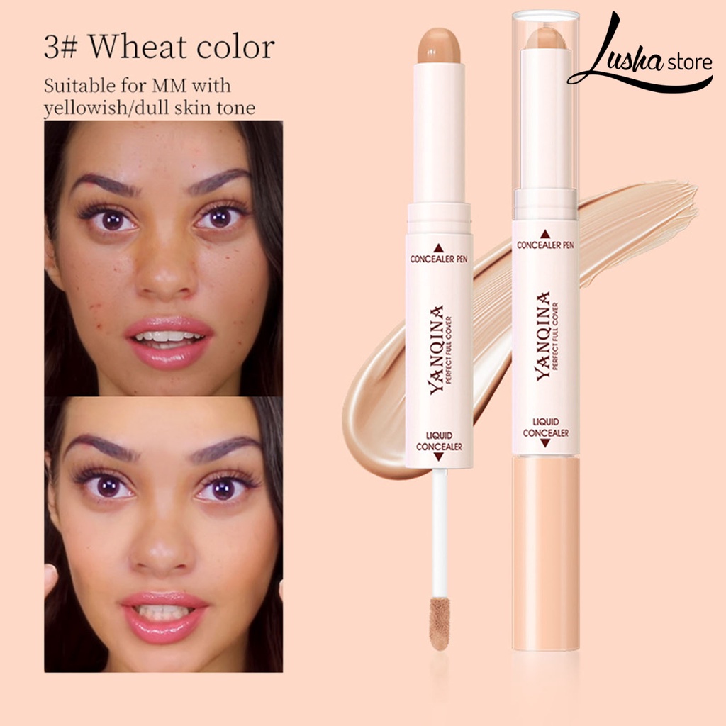 (Hàng Mới Về) Kem Che Khuyết Điểm Lushastore 2.1g Hai Đầu Che Phủ Quầng Thâm Tự Nhiên | BigBuy360 - bigbuy360.vn