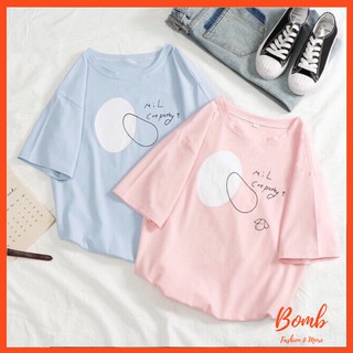 Sale hot! Áo thun form rộng tay lỡ (40-70kg) in hình quả trứng cực đẹp,áo phông dáng rộng siêu hot hit giá rẻ