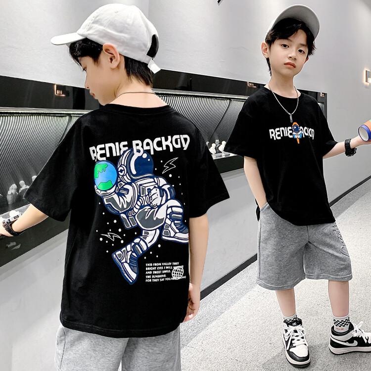 Áo thun BXPB tay ngắn in hình phong cách mùa hè cho trẻ 4-15 tuổi