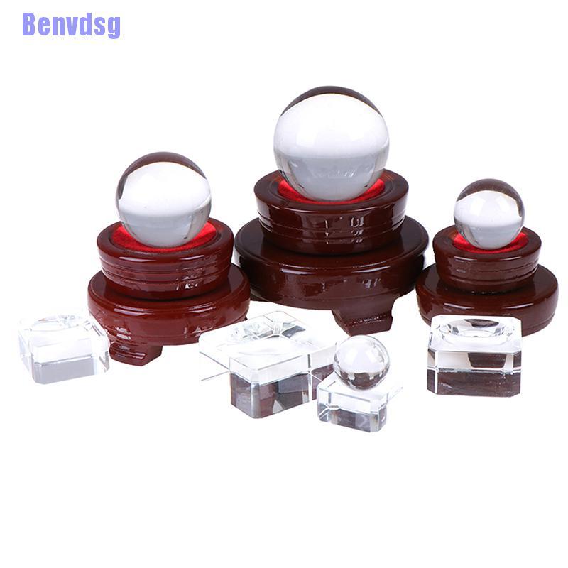 Đế gỗ để quả cầu pha lê sang trọng trang trí nội thất