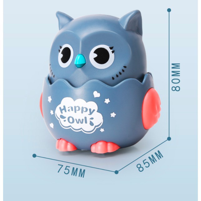 Đồ chơi cú mèo chạy cót ngộ nghĩnh (giao màu theo phân loại bé trai bé gái) quà tặng cho bé trẻ em