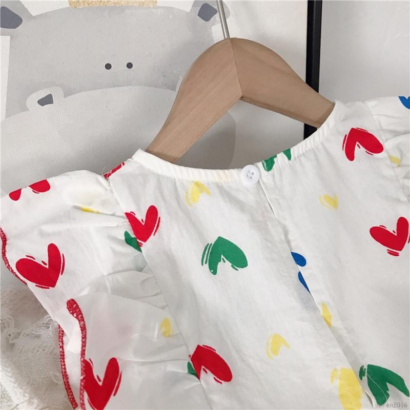 Đầm công chúa tay bèo phong cách Hàn Quốc dành cho trẻ em