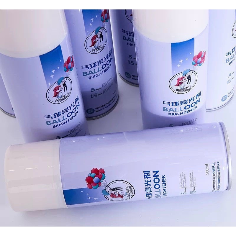 Chai xịt dưỡng bóng-giúp bong bóng sáng bóng sau khi bơm trang trí