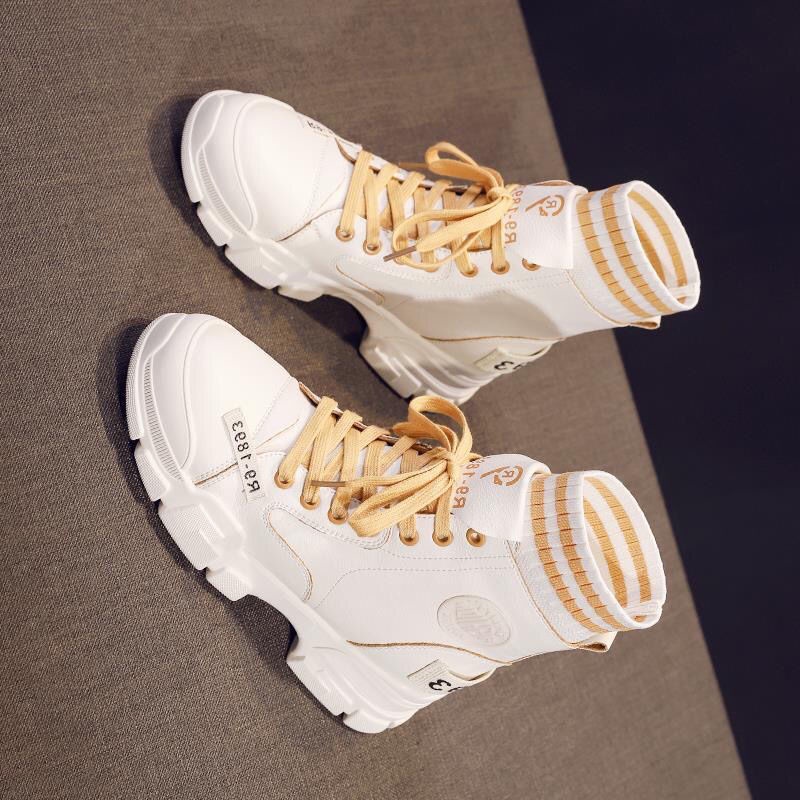 【Yuki】BBốt nữ ulzzang cao cổ dây nhiều 2021 | BigBuy360 - bigbuy360.vn