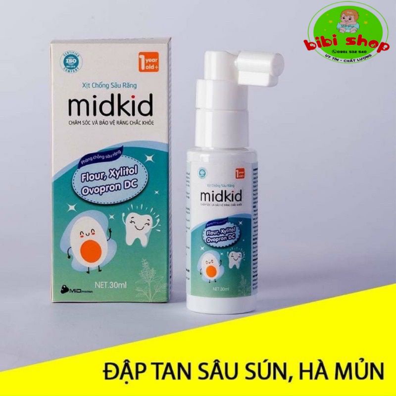 Xịt chống sâu răng Midkid