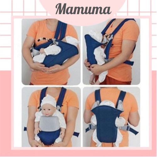 Địu em bé địu 4 tư thế địu trẻ em đi xe máy an toàn - Mamuma Store