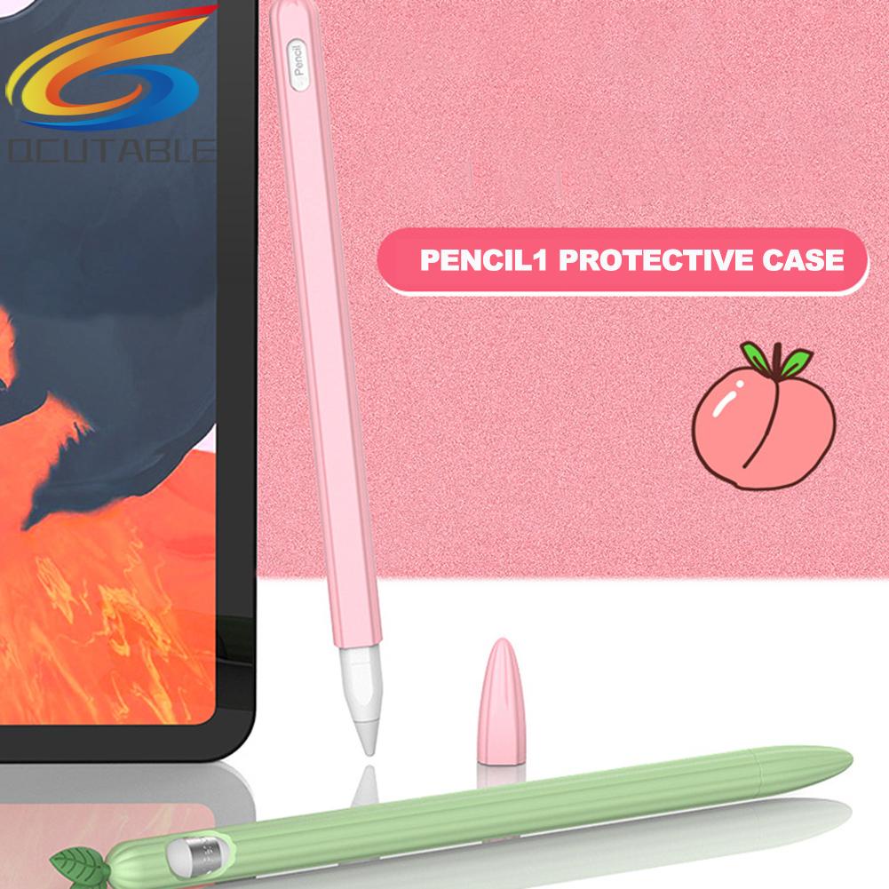 Vỏ bảo vệ bút cảm ứng bằng silicon hình trái cây thích hợp cho Apple pencil 1 2 stylus