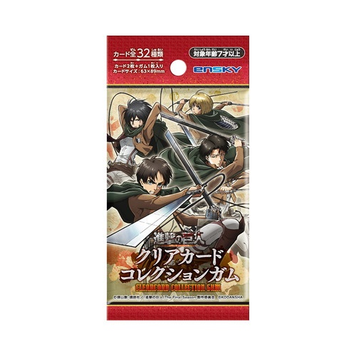 Attack On Titan gói thẻ nhân phẩm Clear Card Collection