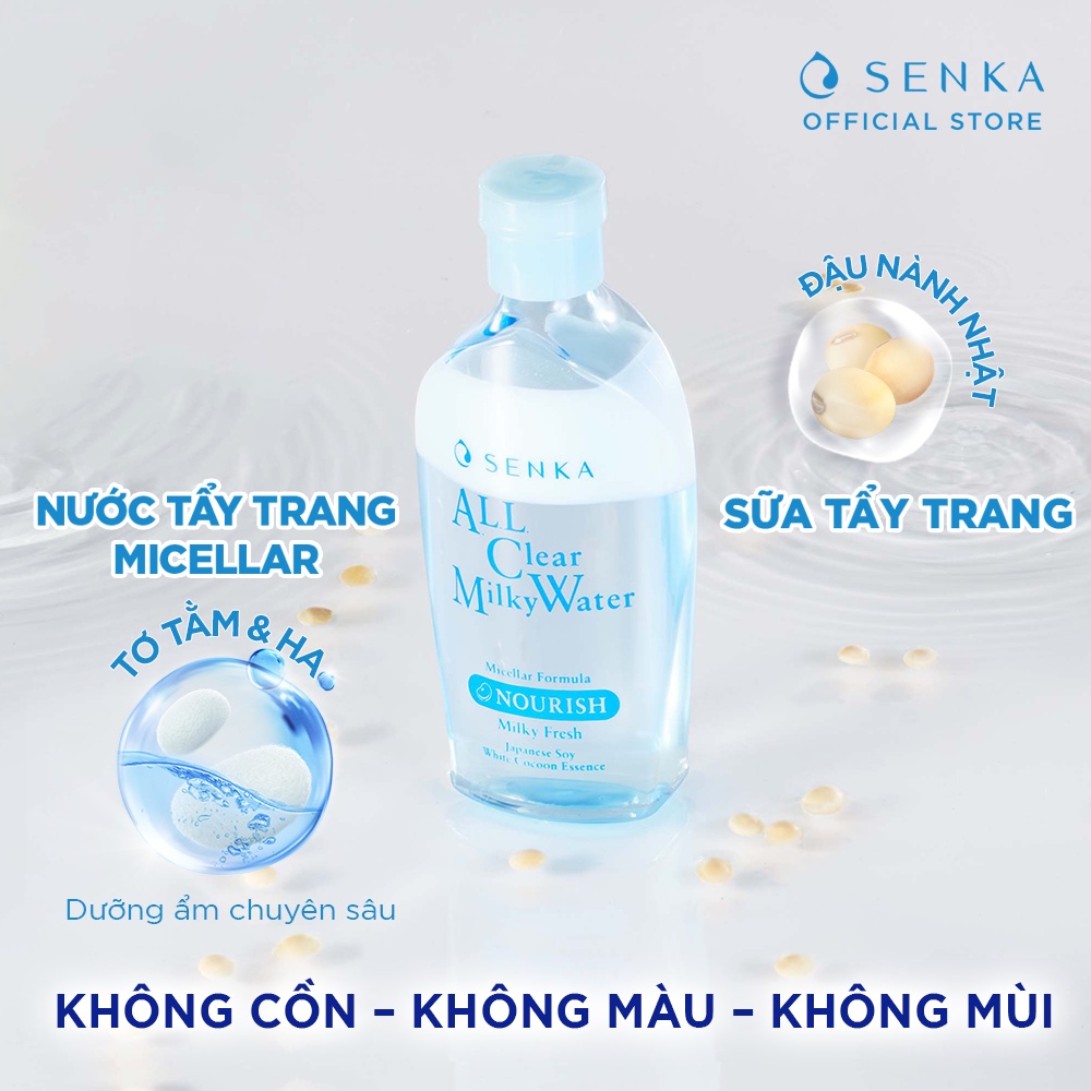 Nước Sữa Tẩy Trang 2 lớp Senka A.L.L. Clear Milky Water 230ml_70120