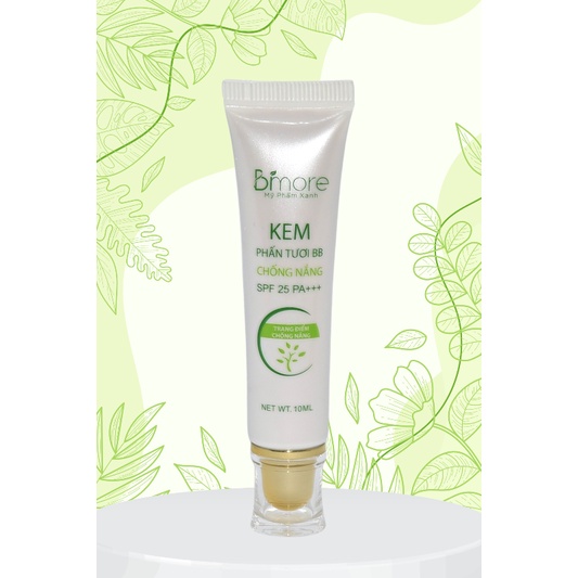 Kem phấn tươi BB chống nắng Bimore che phủ tốt bền màu_tuýp 10ml
