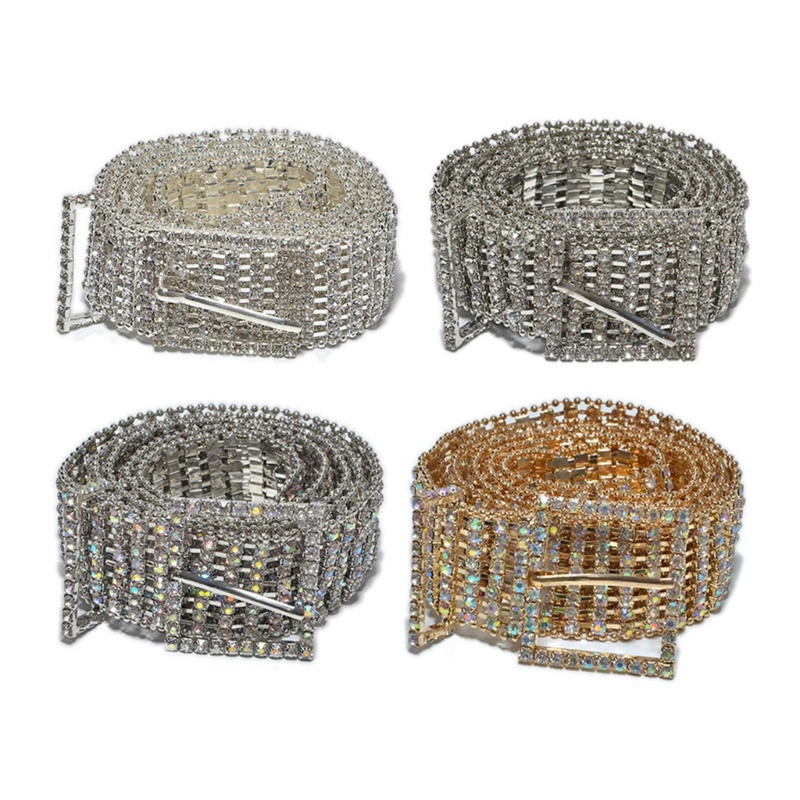 Thắt Lưng Đính Đá Lấp Lánh Sang Trọng Cho Nữ