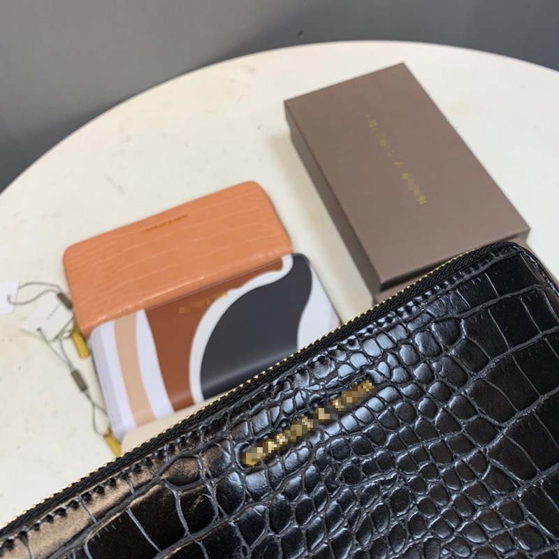 ☁❈Ví CNK 2021 CK Nhỏ Dáng Dài Họa Tiết Da Cá Sấu Có Khóa Kéo Cho Nữ CK6-10770419