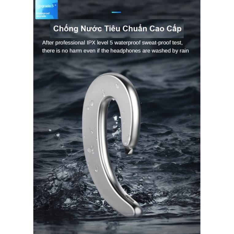 Tai nghe bluetooth Thế Hệ Mới 2021 - Thiết Kế Móc Vành Tai - Đi Xe Máy - Tránh Giảm Đau Tai - Trẻ Trung Năng Động