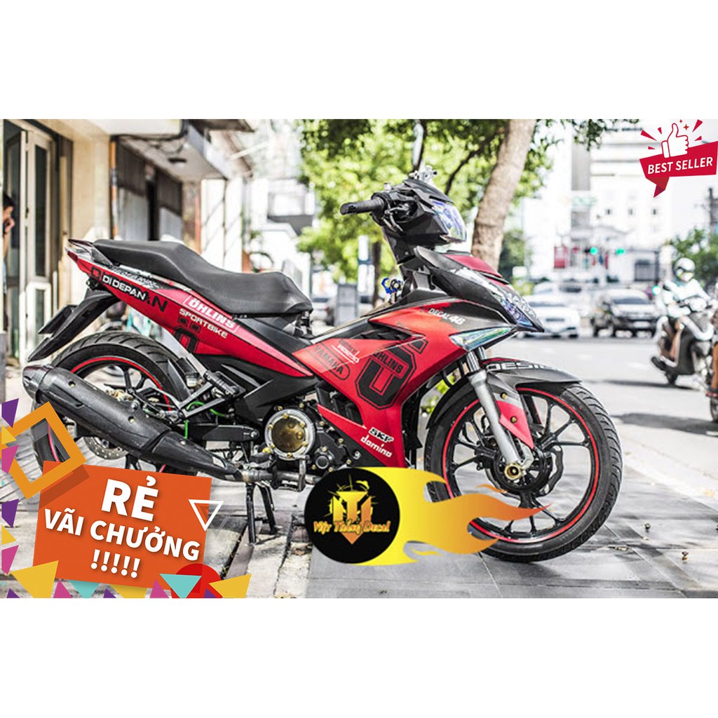 Tem Trùm Exciter 150 Ohlins Đỏ Đen Hot Nhất