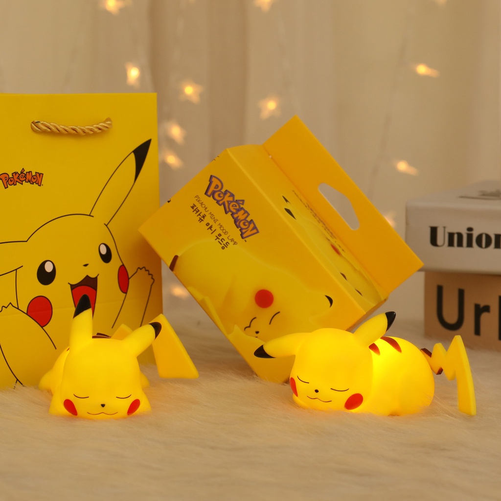 Pokemon Nightlight Fairy Ornaments kids Toys Nightlight Cute Pikachu Nightlight Creative Modeling Nightlight led Animation Peripheral Cartoon Sleep Light Warm Atmosphere Light Festival Gift Car Interior