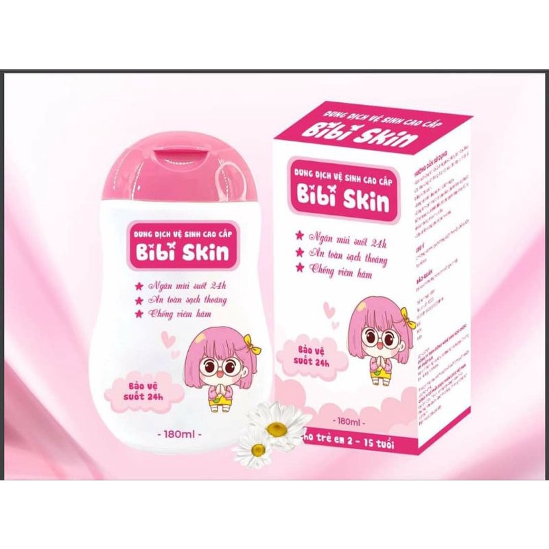 Bibi Skin Dung Dịch Vệ Sinh Bé Gái Sạch Sẽ An Toàn Kháng Khuẩn Cho Bé 2 -15 Tuổi
