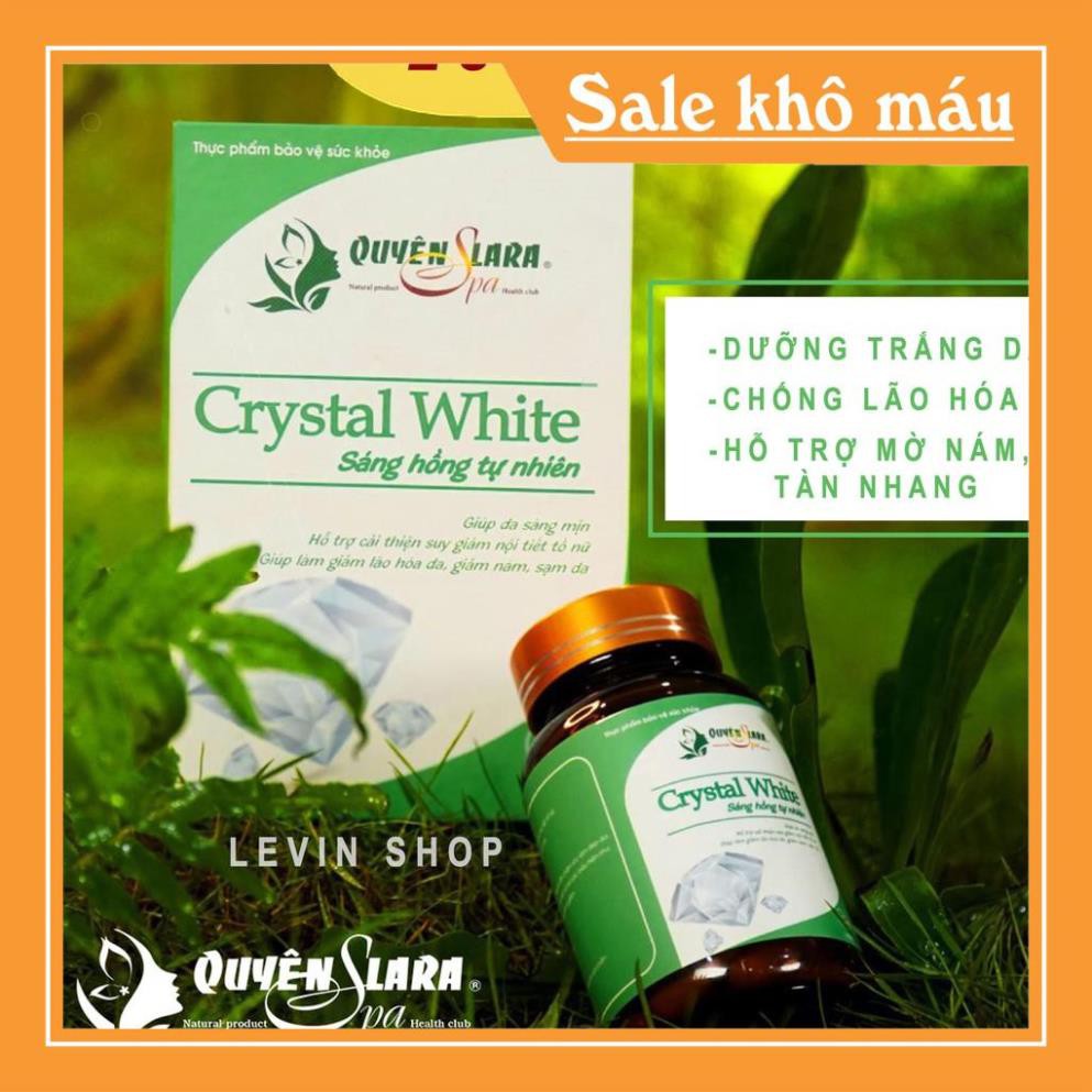 Viên Uống Trắng Da Crystal White Giúp làm giảm lão hoá da, giảm nám, sạm da Giúp da sáng mịn-.Quyên Lara | BigBuy360 - bigbuy360.vn