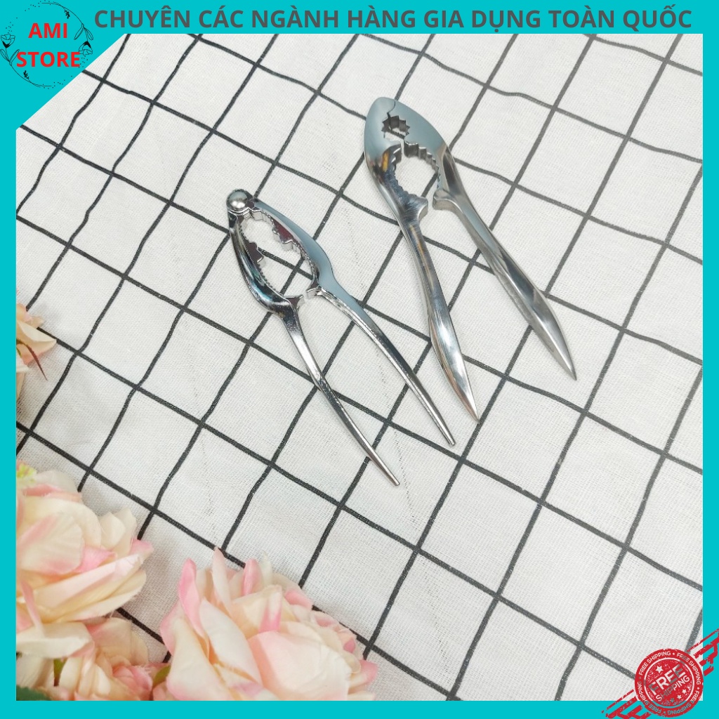 Dụng cụ kẹp càng cua, bóp càng cua, các loại hạt inox cao cấp