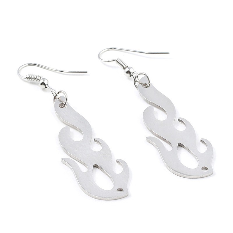 Set Nữ Trang Kim Loại Hình Ngọn Lửa Phong Cách Hip Hop Thời Trang