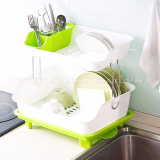 Kệ úp bát 2 tầng - ke up bat 2 tang