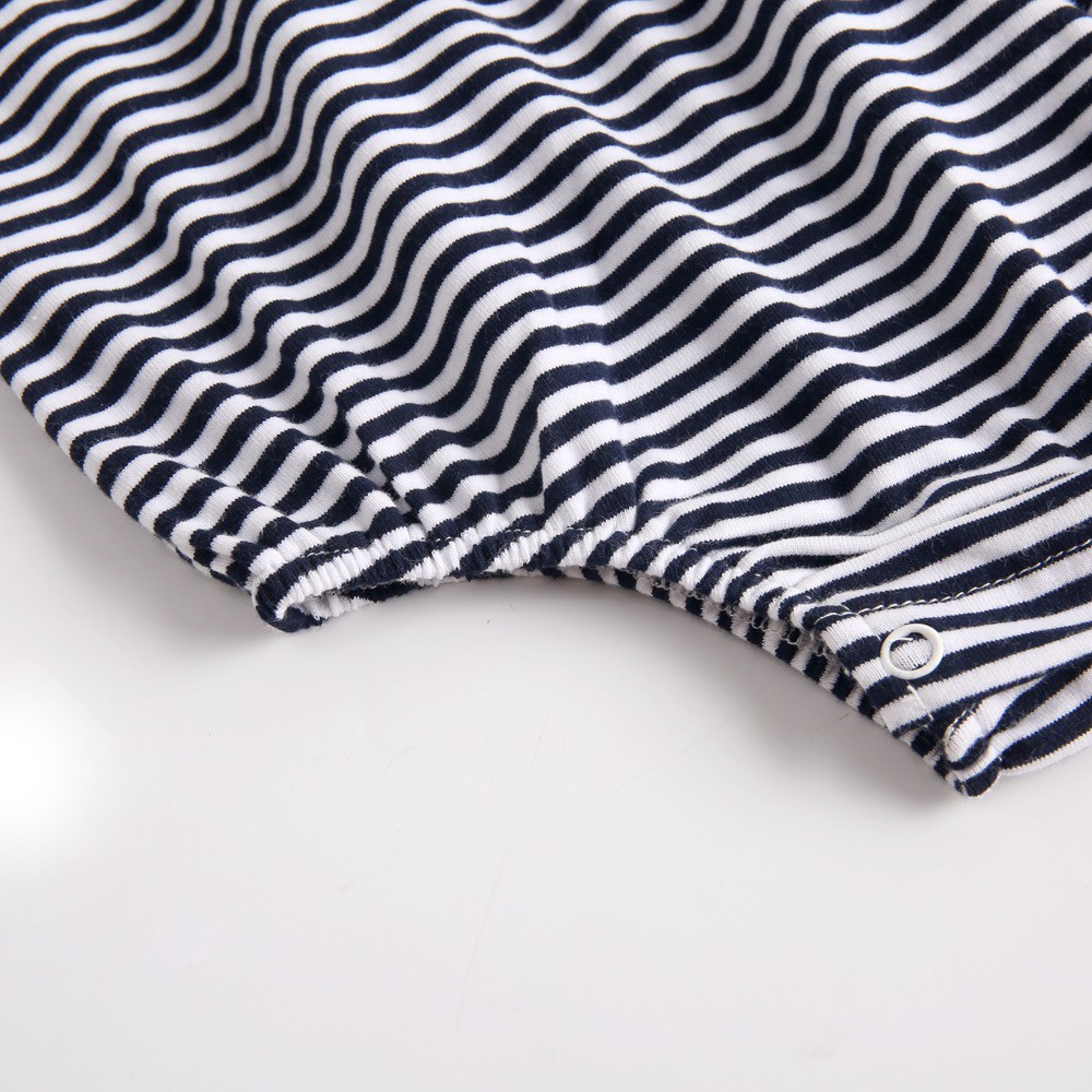 Áo liền thân Sanlutoz tay dài họa tiết dọc thời trang thường ngày cho bé gái