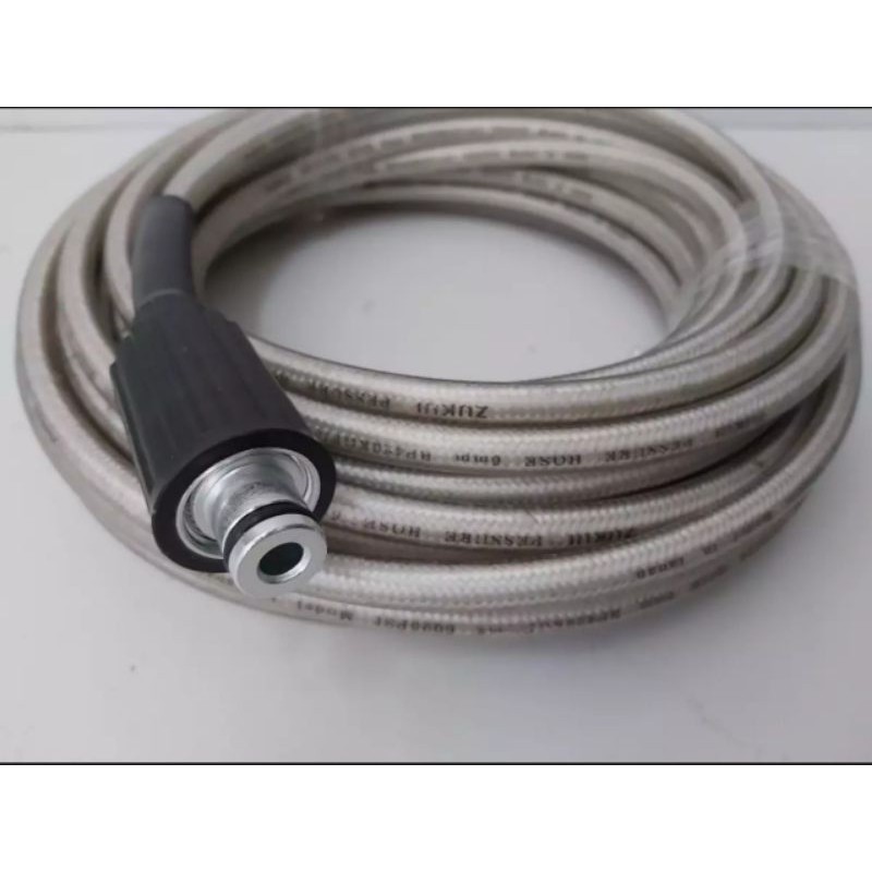 Dây rửa xe cao áp bố kẽm dài 15m ren 22