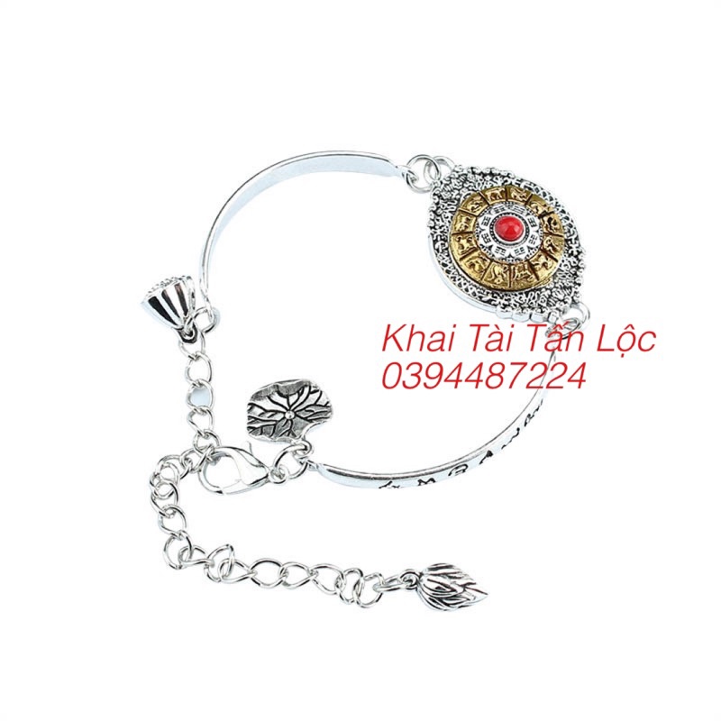 Lắc tay Văn Thù Cửu cung bát quái cải vận xoay được
