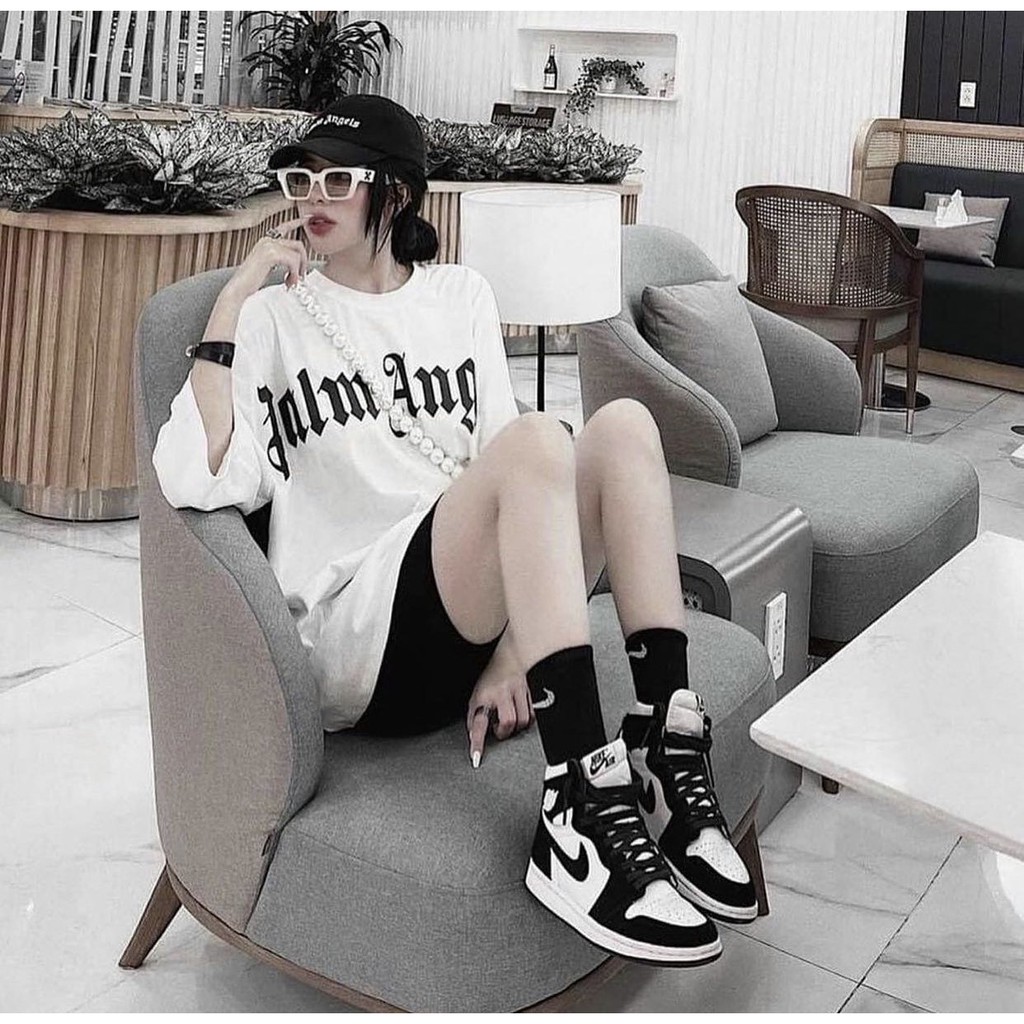 Giày JD1 high thể thao sneaker JORDAN 1 PANDA màu đen trắng cổ cao Hot trend nam nữ