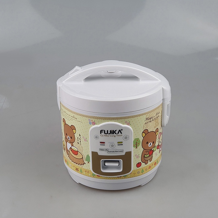 Nồi cơm điện Fujika FJ-NC1815 dung tích 1.8L công suất 700W nắp gài lồng men chống dính - Chính hãng BH 12 tháng