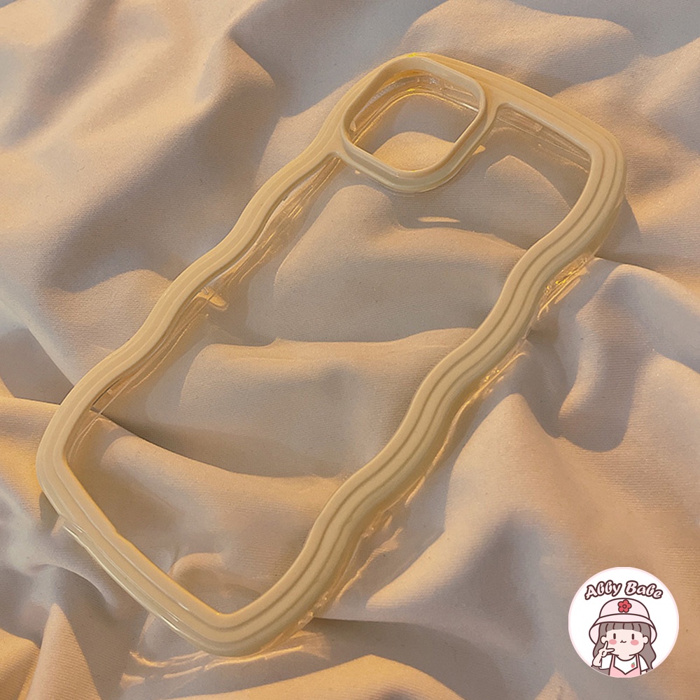 Ốp Điện Thoại TPU Mềm Trong Suốt Chống Sốc Chống Mồ Hôi Viền Gợn Sóng Cho IPhone 14 Pro Max 11 7Plus 13 12 11 Pro Max X XS XR