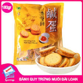 Bánh quy trứng muối Đài Loan (loại 180g/ bịch) chính hãng