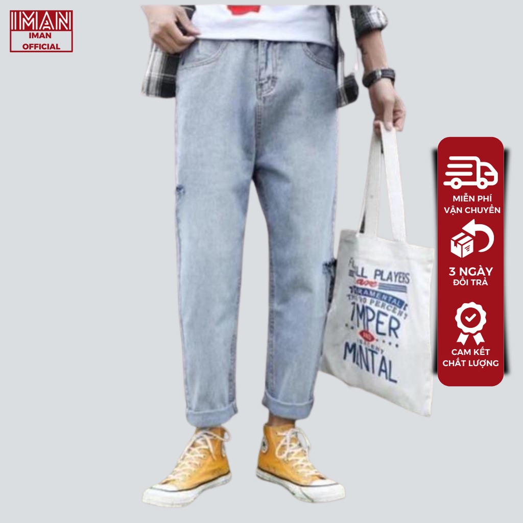 Quần Jeans Baggy Dáng Rách Cạnh 2022