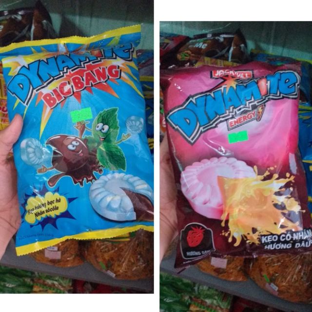 Kẹo Dynamite 330g bạc hà/dâu