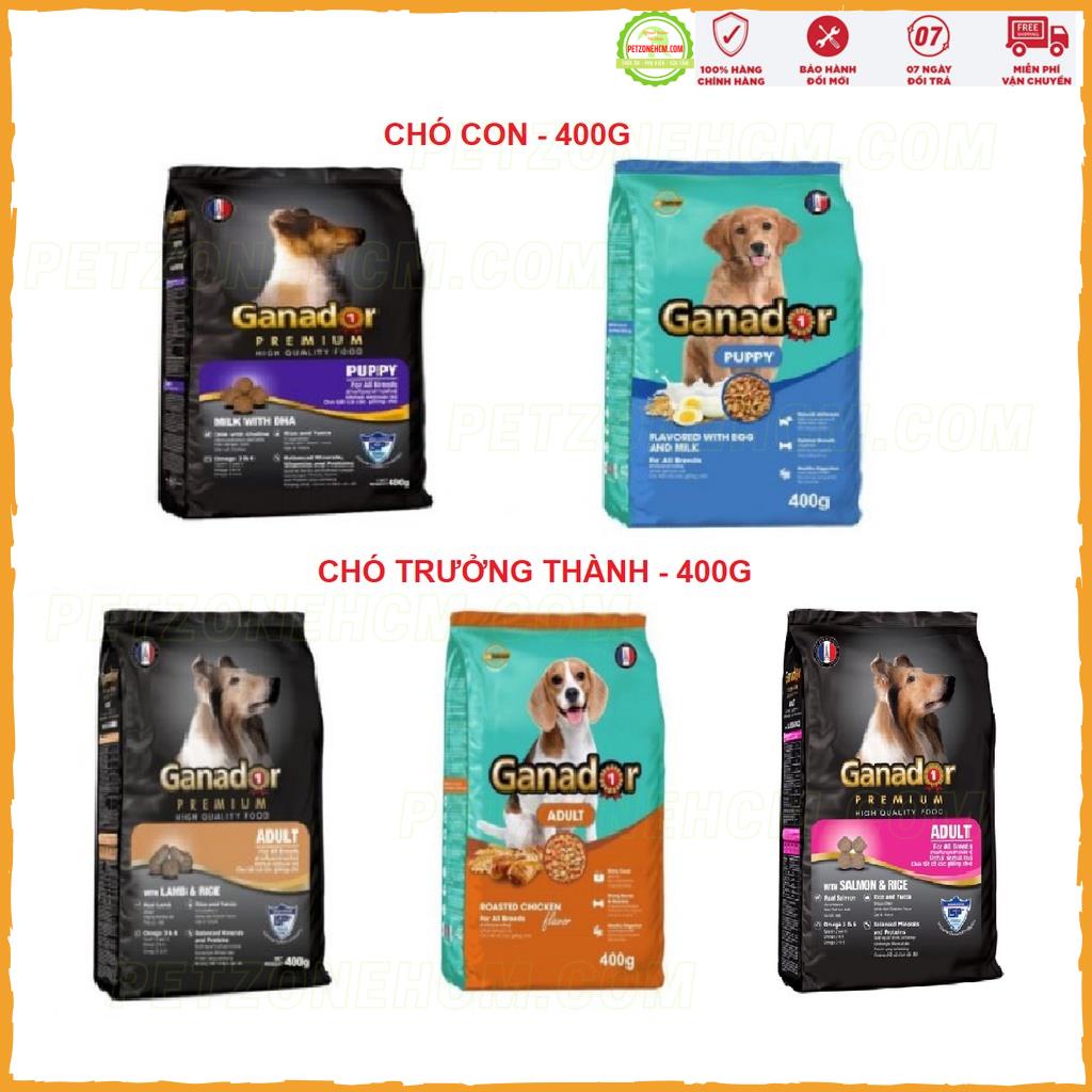 Thức ăn hạt khô Ganador 400g ️ FREESHIP️dùng cho chó Con, chó Lớn 400g - PetZoneHCM