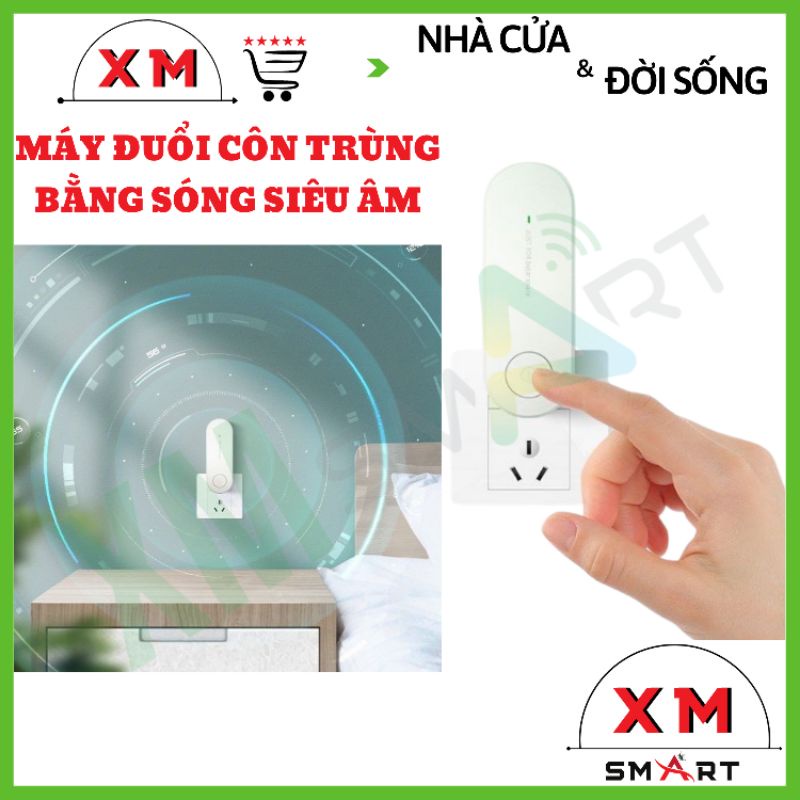 Máy Đuổi Muỗi Bằng Sóng Siêu Âm - Máy Đuổi Côn Trùng Điện Tử XMSMART