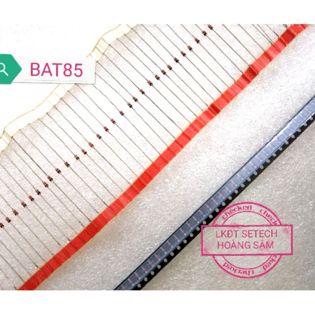Diode Schoottky BAT85 200mA/30V chân dán, chân cắm