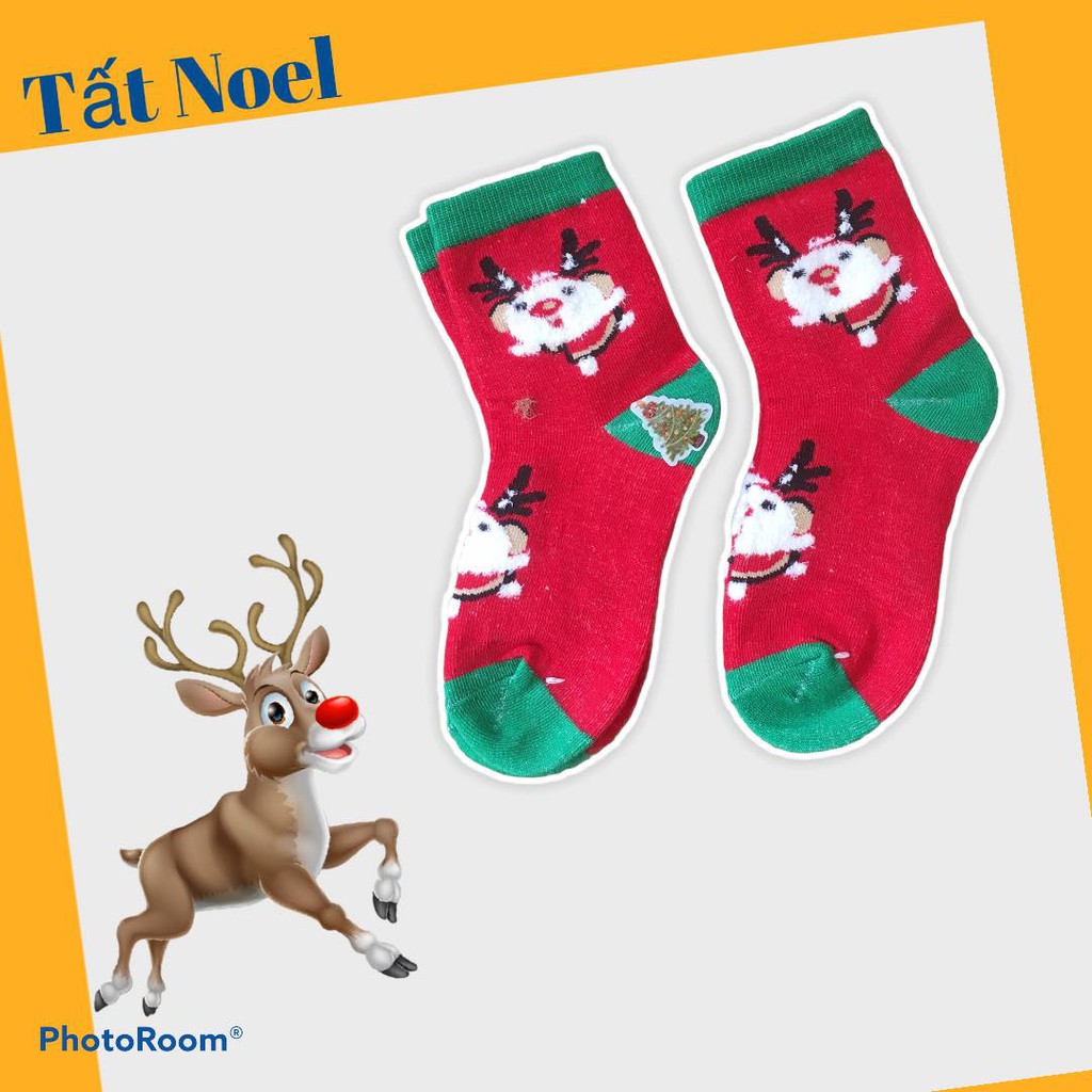 Lố 5 tất noel cao cổ bé trai, bé gái siêu xinh