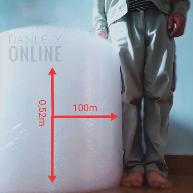 [ Siêu Rẻ ] Xốp hơi 52cm x 100m , xốp chống sốc - giảm chấn