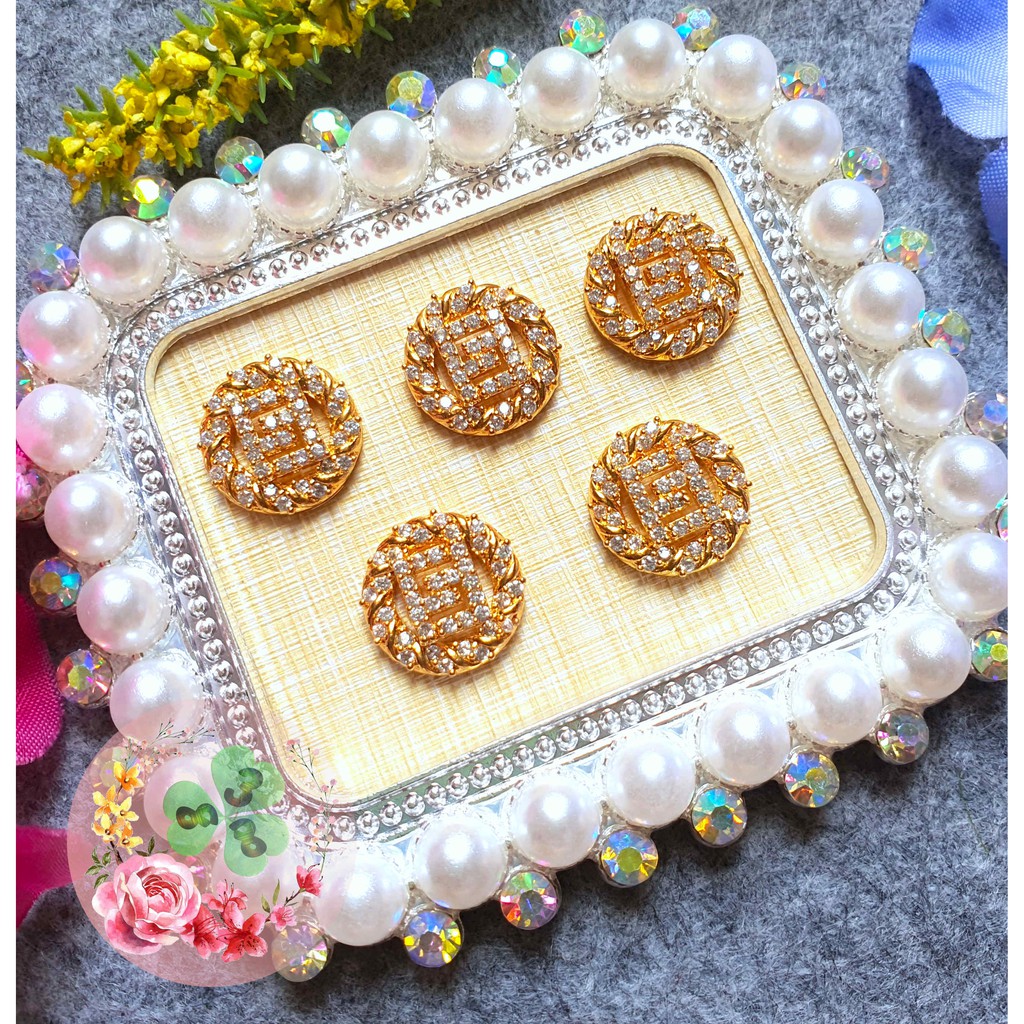 Mã SR002 . Charm kim loại dòng cao cấp đính đá trang trí móng siêu xinh.