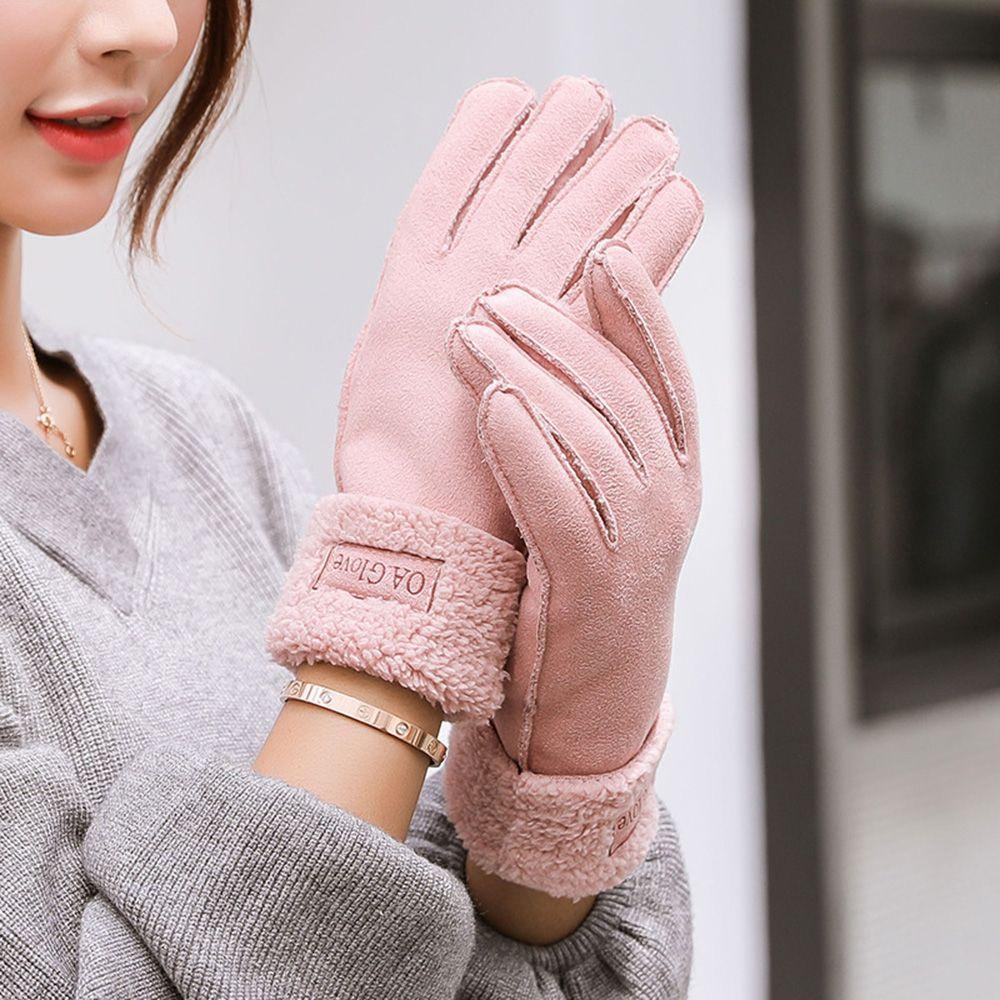 Uumir Găng Tay Da Lộn Phối Lông Ấm Áp Thân Thiện Với Làn Da