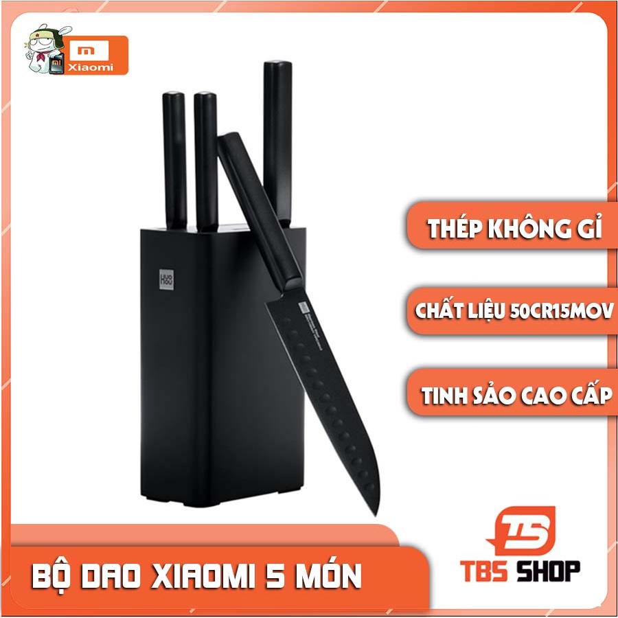 Bộ dao cao cấp Xiaomi HOUHOU 5 món thép không gỉ
