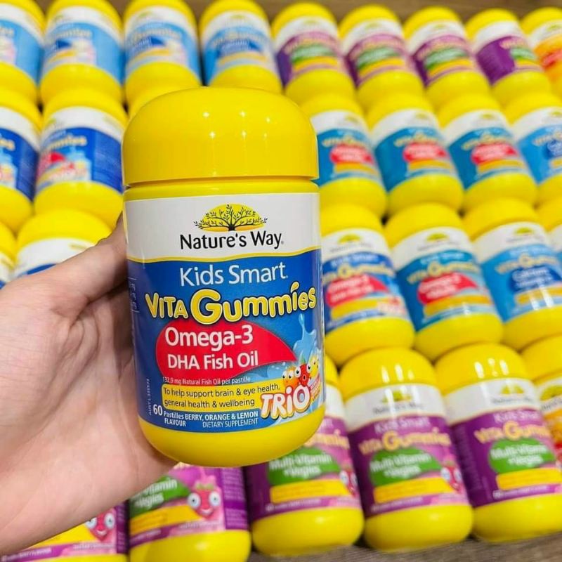 Kẹo gum các loại rau củ,canxi,omega 3...