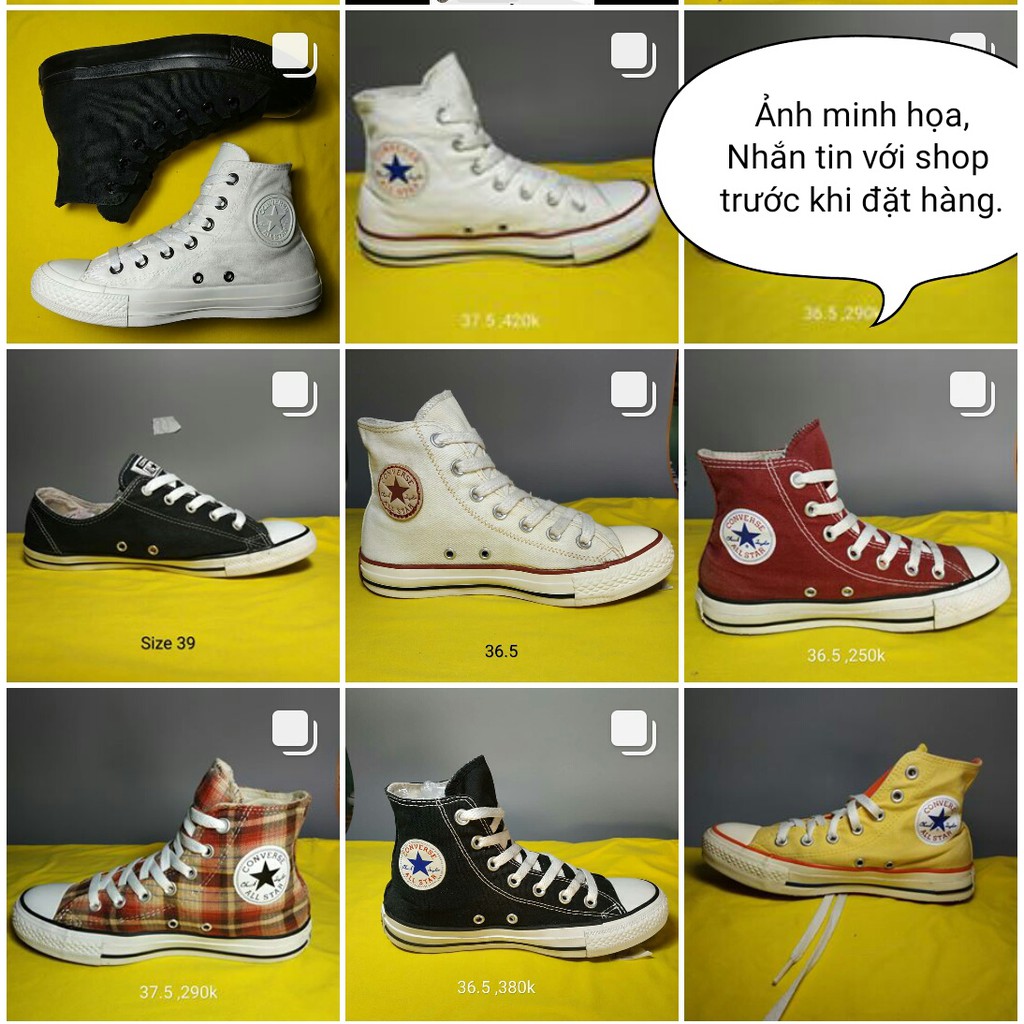 Giày Converse 2hand Chính Hãng (Đã Qua Sử Dụng)