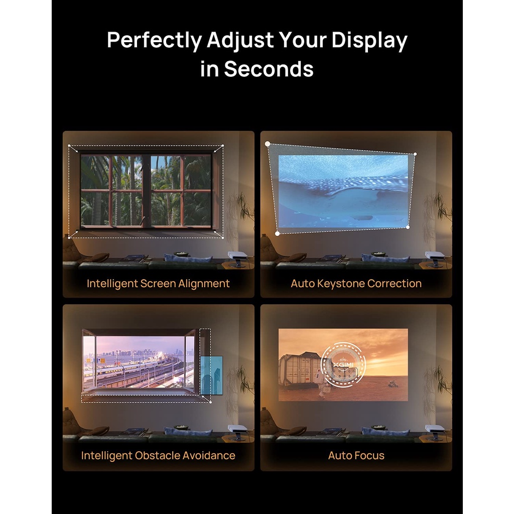 Máy chiếu thông minh XGIMI Elfin  | FHD | 800 Lument | Android TV10 | Chính hãng BH 12 tháng